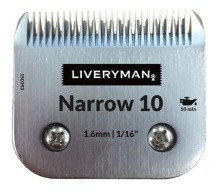 Liveryman 5F Narrow Blade - clips to 6.4mm - ideal trimmer blade to blend with Lister Covercote blade